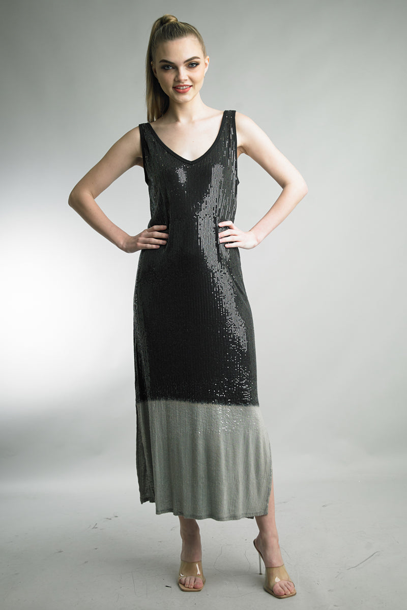 Ombre Sequins Tank Dress THEKLOSETKOUTURE.COM Ombre Sequins Tank Dress THEKLOSETKOUTURE.COM