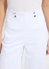 Dion Sailor Crop Palazzo Denim/White