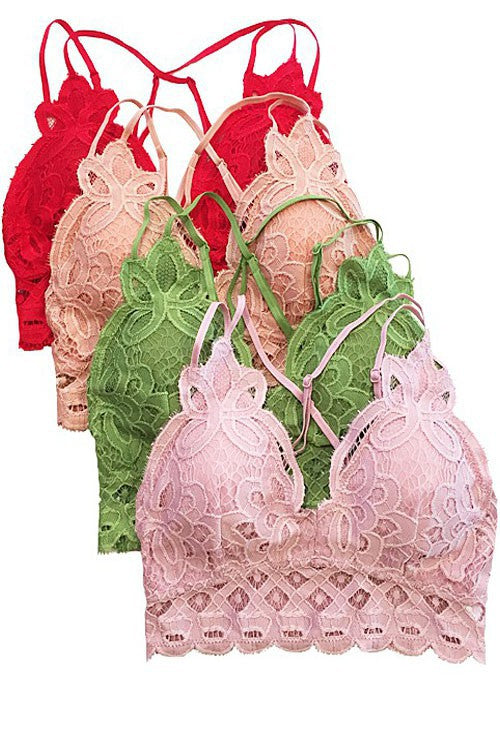 Crochet Lace Bralette - LT Sage – V.S. Style Boutique