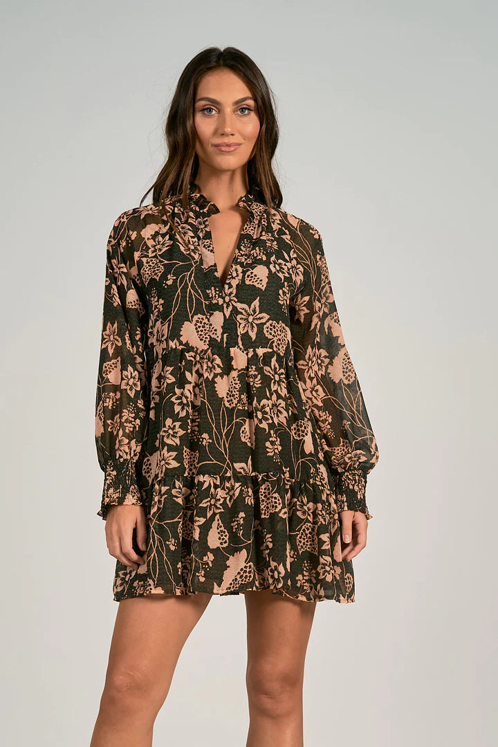 Boho Floral Babydoll Dress  THEKLOSETKOUTURE.COM