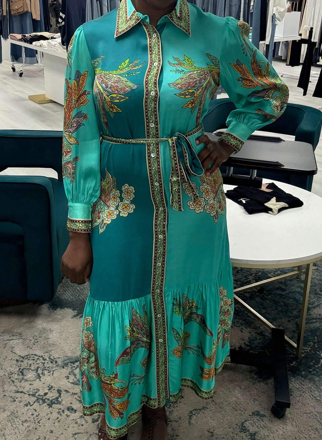 Andie Carribean Blue Maxi Dress