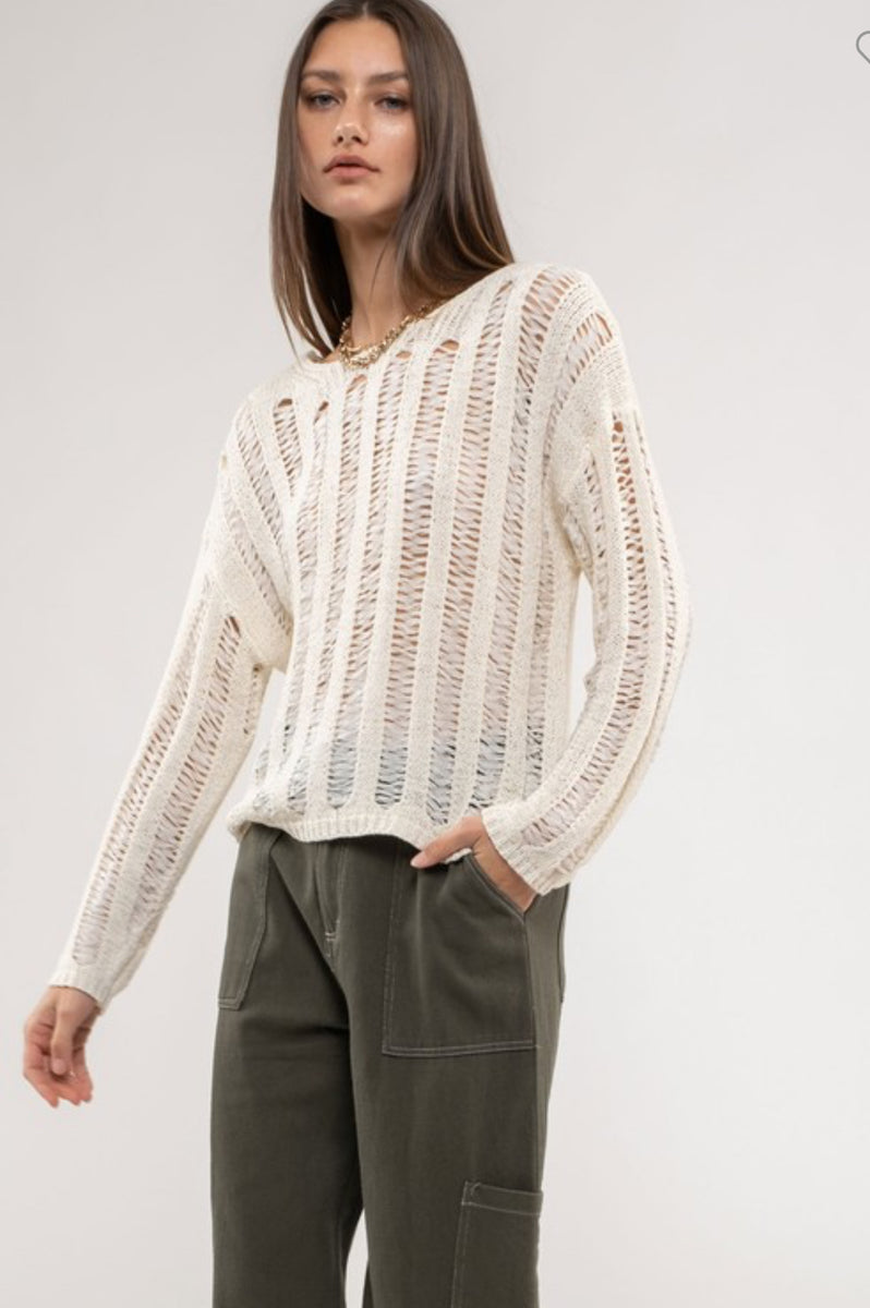 Ladder Crew Neck Sweater – THEKLOSETKOUTURE.COM