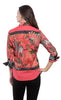 3/4 Sleeve Pink Zebra Shirt