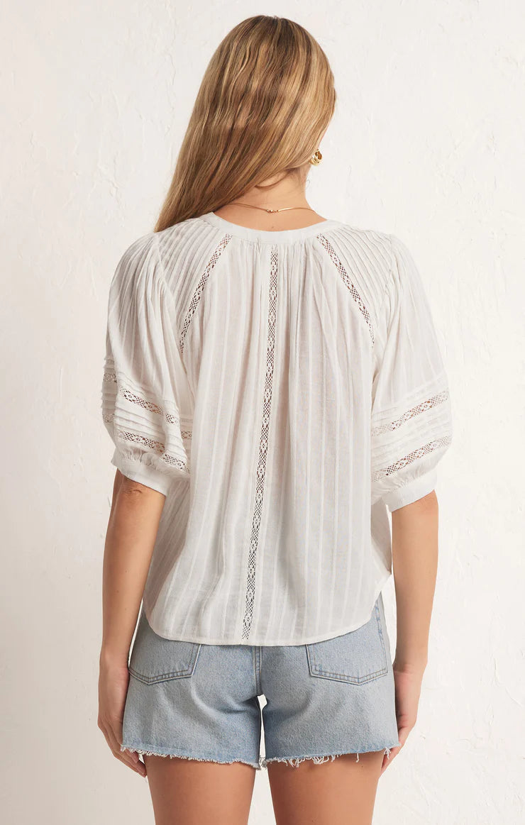 Elliot Lace Inset Top – THEKLOSETKOUTURE.COM