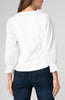 3/4 Sleeve Knit Woven Top