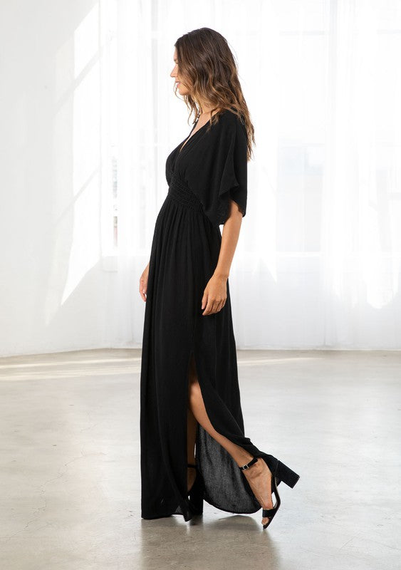 Bohemian Kimono Sleeve Maxi Dress – THEKLOSETKOUTURE.COM