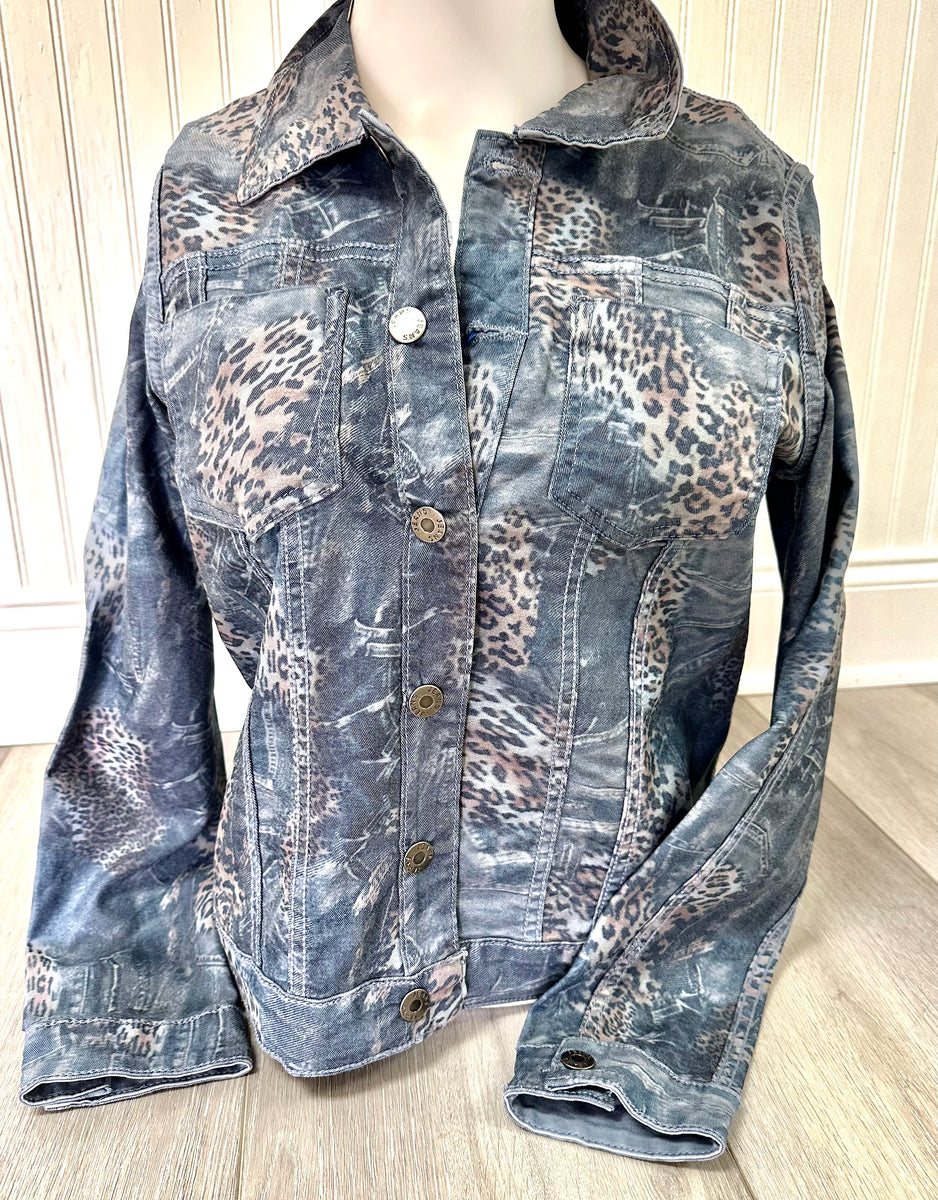 Denim Leopard Reversible Jacket – THEKLOSETKOUTURE.COM